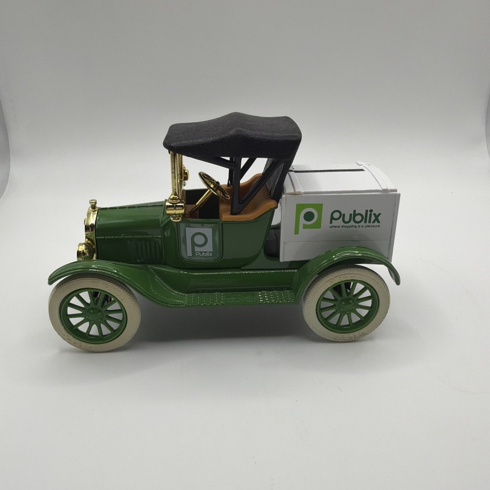 ERTL Publix Grocery Metal Coin Bank, 1918 Ford Runabout